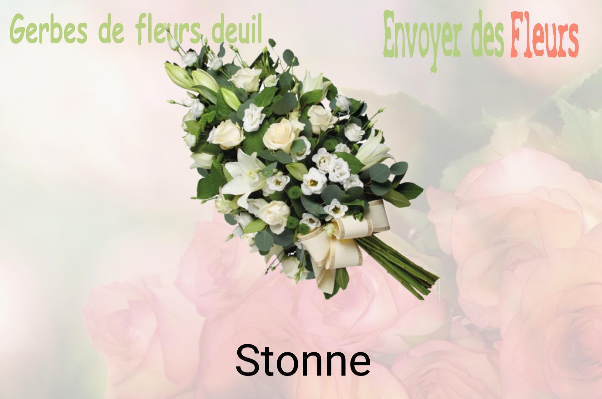 Gerbe de fleurs de deuil livrée à Stonne